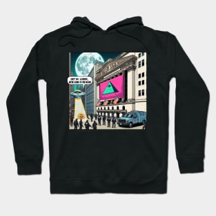 Bitcoin UFO Abduction Get In Loser Hoodie